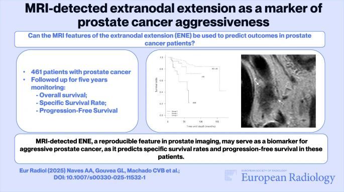 Prostate cancer is the most common cancer in men, and although several new treatment options have been approved and impacted survival rates, the wide range of clinical presentations can create challenges. The authors looked at whether clinical extranodal extension can serve as a