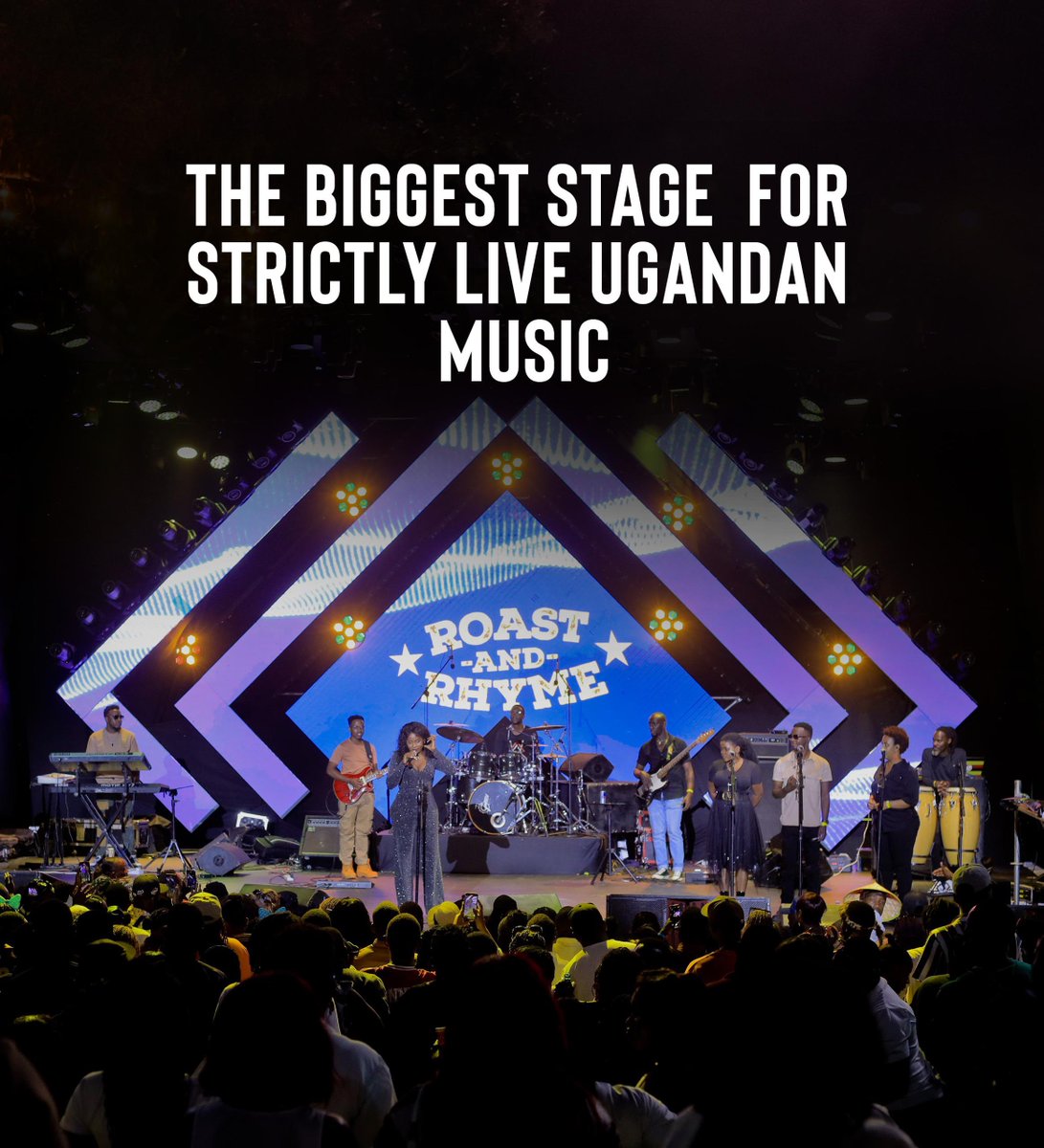 The biggest celebration of Ugandan music is ON!💃🚀🤩

We celebrate music, foods, vibes &amp; more, that’s how we rolling again on 1st June at Lugogo Hockey Grounds.

Dial *291# to get your tickets now!

#roastandrhyme #reggaeragganyamnyam