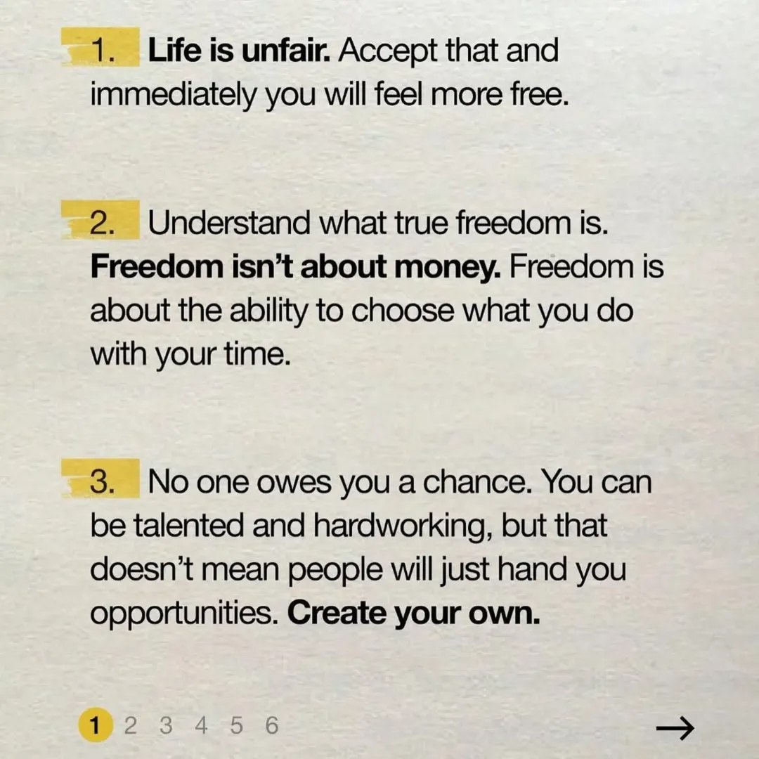 18 Brutal Life Lessons That No One Told You About:

1-3.