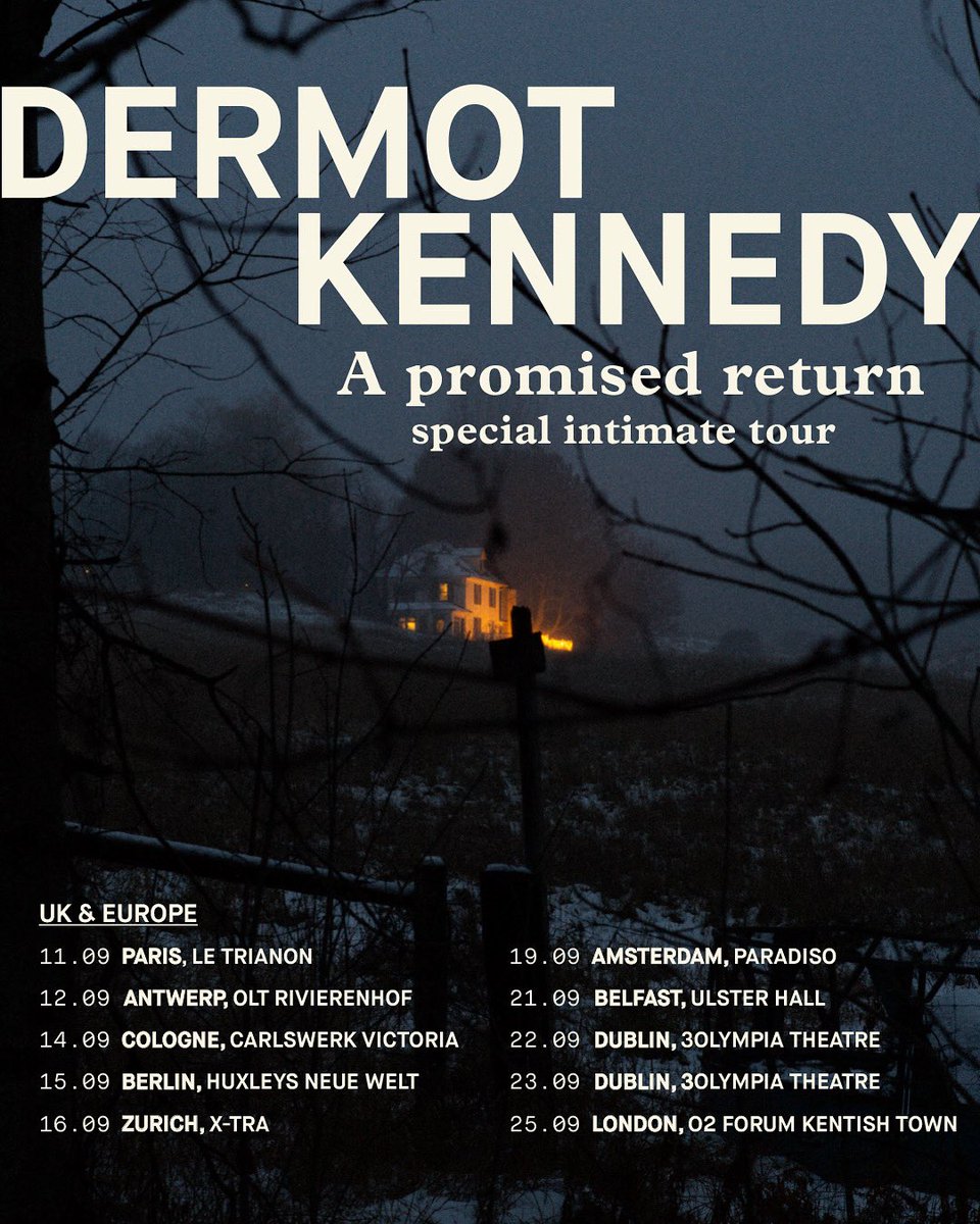TaP Music (@tapmusic) on Twitter photo . <a href="/DermotKennedy/">Dermot Kennedy</a> has announced a string of shows in the UK and Europe later this year 💚
Sign up for presale here: dermotkennedy.os.fan/eur-presale . <a href="/DermotKennedy/">Dermot Kennedy</a> has announced a string of shows in the UK and Europe later this year 💚
Sign up for presale here: dermotkennedy.os.fan/eur-presale