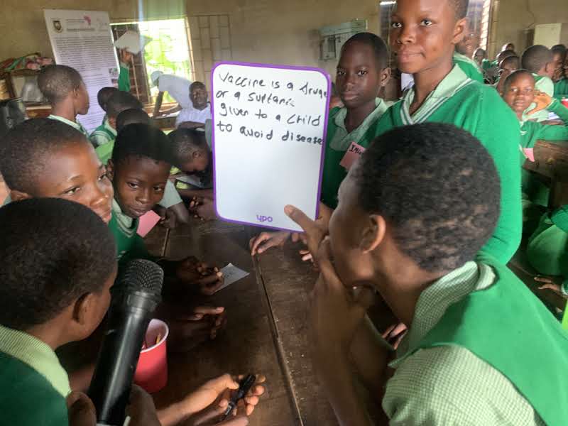 ASOPNIGERIA's tweet photo. Day 8 | United CAC High School, Akure
We took science from textbooks, into the real world of vaccines &amp; public health.
Using rabies as our case study, students explored:
How vaccines work
Why prevention matters
Who fights infectious diseases
Curiosity sparked! Futures inspired!💉 https://t.co/jhTJjF7F5y