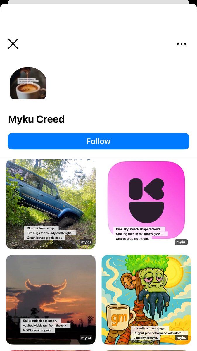 The Follow feature has been successfully updated on MykuApp. Stay tuned—big things are coming! 🥰