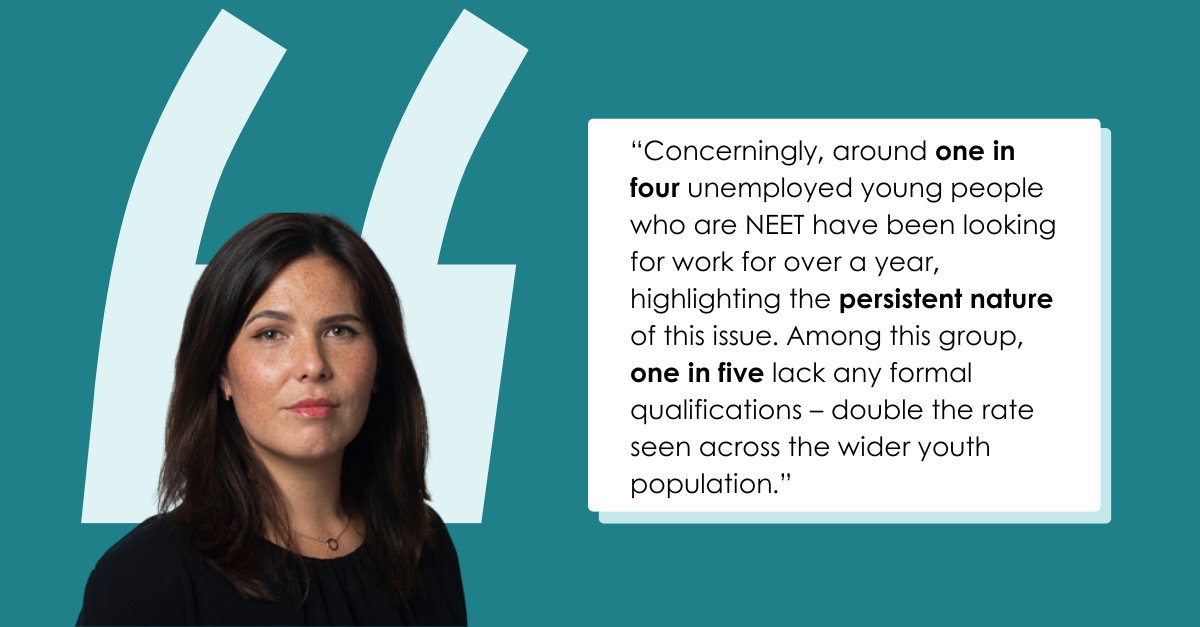 YF_Foundation's tweet image. The @ONS has released its latest dataset on NEETs.
📊923,000 young people not earning or learning
📈 One in four unemployed young people not in education or training have been looking for work for over a year
Read our full response to the announcement➡️youthfuturesfoundation.org/news/neet-leve…