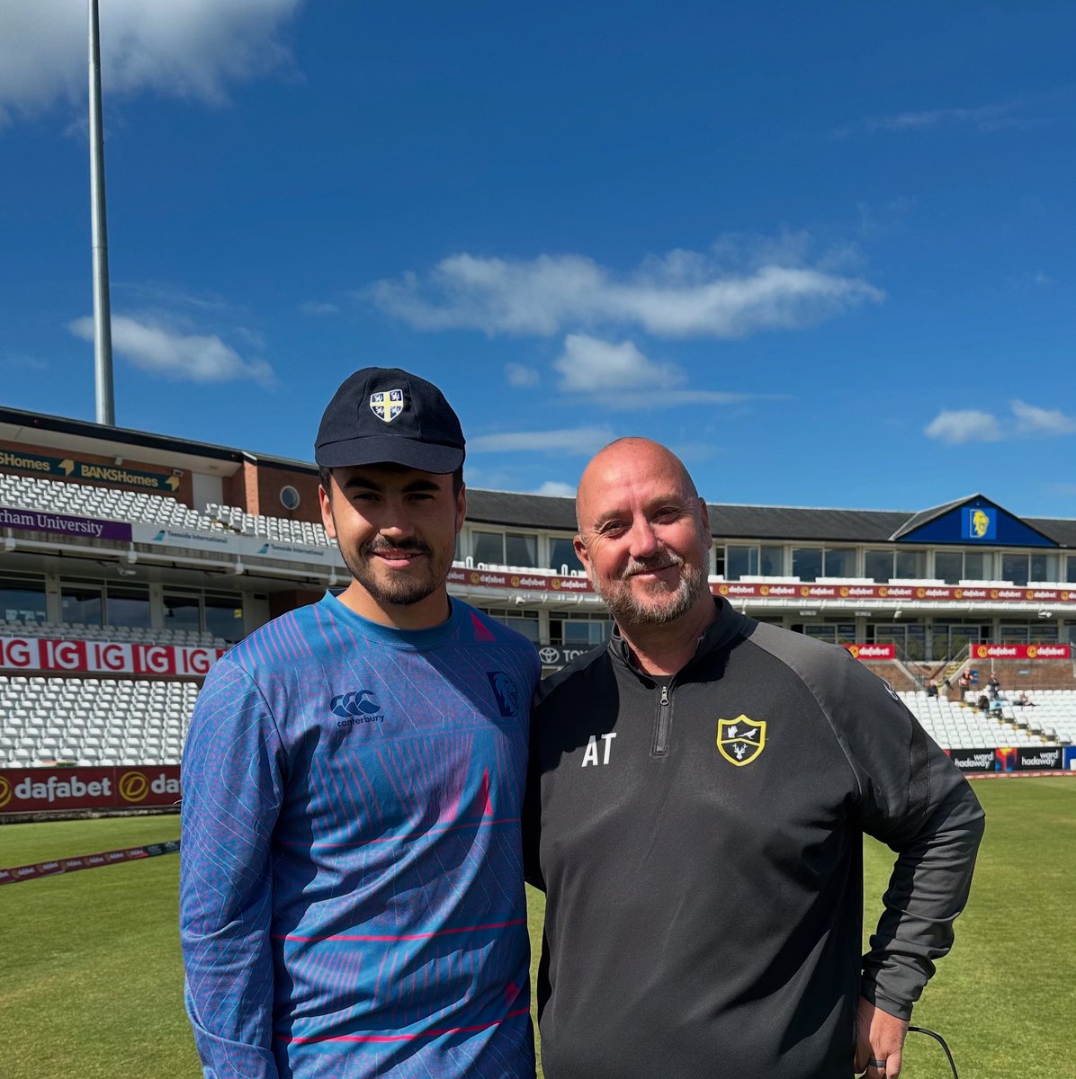 Park View Cricket Academy (@pvcricketacad) on Twitter photo Mitchell Killeen making his <a href="/CountyChamp/">Rothesay County Championship</a> debut today for <a href="/DurhamCricket/">Durham Cricket</a> vs <a href="/SomersetCCC/">Somerset Cricket</a>
Good luck!!!
<a href="/PVSportAcademy/">Park View Academy of Sport</a> Mitchell Killeen making his <a href="/CountyChamp/">Rothesay County Championship</a> debut today for <a href="/DurhamCricket/">Durham Cricket</a> vs <a href="/SomersetCCC/">Somerset Cricket</a>
Good luck!!!
<a href="/PVSportAcademy/">Park View Academy of Sport</a>