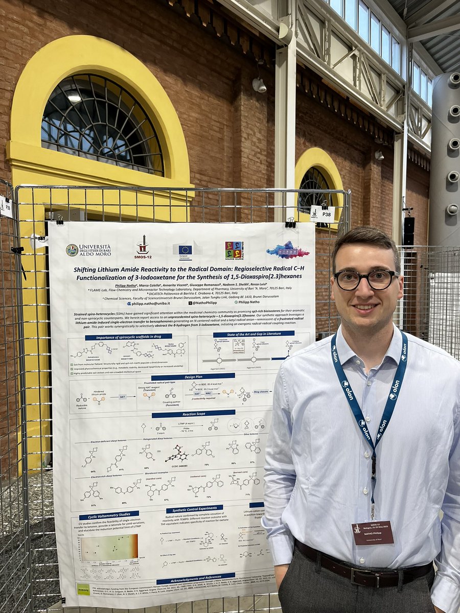 Philipp Natho (@nathophilipp) on Twitter photo Had a great time at <a href="/12smosbologna/">SMOS Conference</a> presenting our recent work on spiro-oxetanes! <a href="/Luisi_Lab/">Luisi-Lab</a> <a href="/MSCActions/">Marie Skłodowska-Curie Actions</a> Had a great time at <a href="/12smosbologna/">SMOS Conference</a> presenting our recent work on spiro-oxetanes! <a href="/Luisi_Lab/">Luisi-Lab</a> <a href="/MSCActions/">Marie Skłodowska-Curie Actions</a>