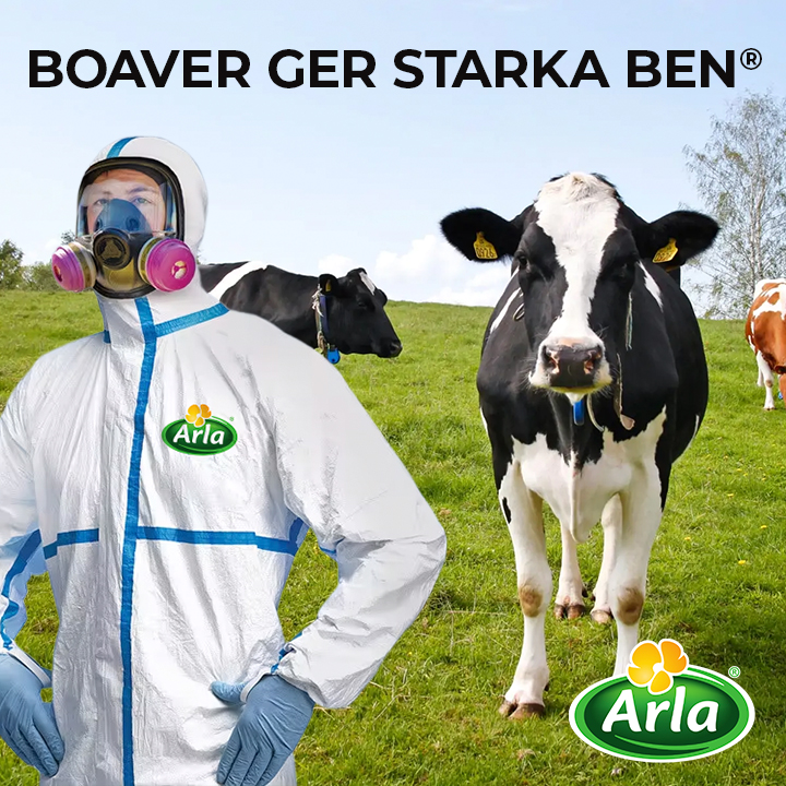 Reklamprofessor's tweet image. Nygammal kampanj från Arla.