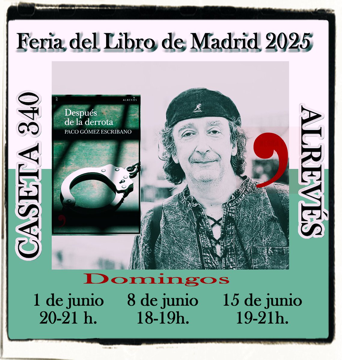 gomezescribano's tweet photo. Firmas en @ferialibromadrid @alreveseditor https://t.co/cxjNpwwDS1