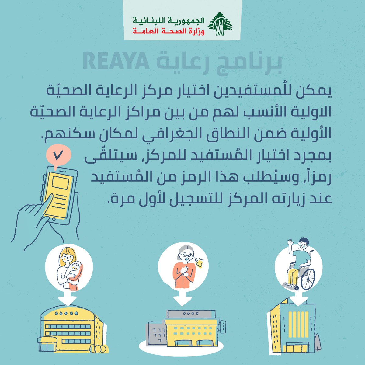 هل أنت من المستفيدين من برنامج " #رعاية"؟ إليك كيفية التسجيل
#رعاية
#رعاية_صحية_أولية
#تسجيل
#وزارة_الصحة_العامة
#لبنان
#REAYA
#PHC
#registration
#MoPH
#lebanon