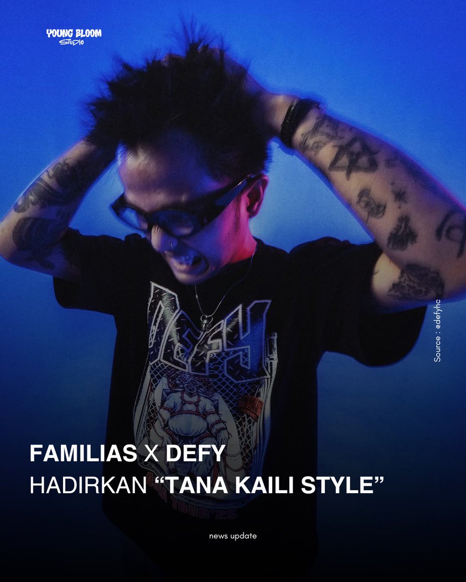 youngbloomstd's tweet photo. kolaborasi istimewa lintas kota, dari Yogyakarta ke Palu! Brand streetwear @familias.official bekerja sama dengan unit metallic hardcore asal Palu, @defyhc, meluncurkan koleksi eksklusif bertajuk “Tana Kaili Style”. https://t.co/Elmpog7jYE