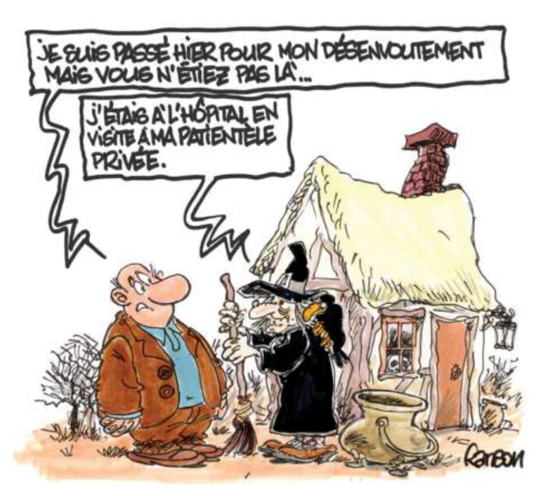 😁 Le dessin de Ranson pour accompagner notre dossier sur la multiplication des praticiens "bien être" - voire des véritables charlatans ! - dans les déserts médicaux.

A lire dans <a href="/le_Parisien/">Le Parisien</a> ce vendredi.

1/2