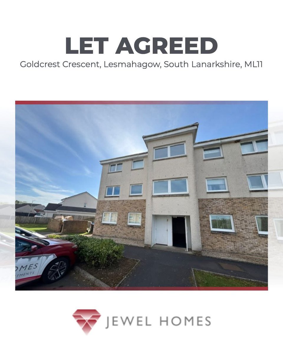 🔑 LET AGREED
📍 Goldcrest Crescent, Lesmahagow, South Lanarkshire, ML11
🏠 2 Bedrooms, Flat

🔥🔥🔥 NEW LANDLORDS 3 MONTHS FREE MANAGEMENT 🔥🔥🔥