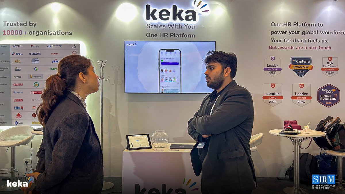 What a power-packed couple of days at hashtag#SHRMTECH25
 
From insightful conversations to meeting some of the brightest minds in HR, this event was all about exploring what the future of work really looks like.
 
Keka HR is proud to have been Platinum Partners at this