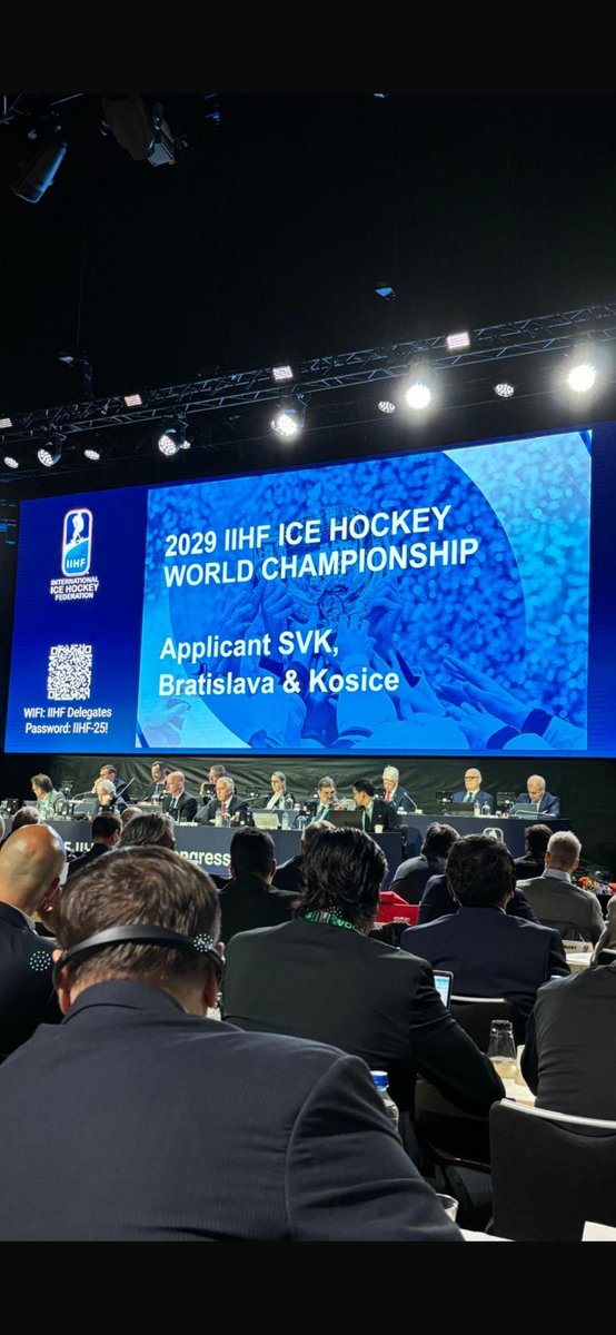 IiHF World Chamionships 2029 will be in 🇸🇰Slovakia
👍🏻👍🏻👍🏻