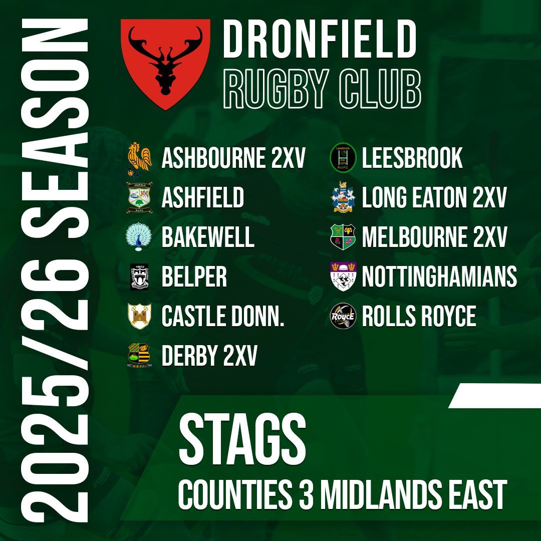 🔴⚫️ LEAGUE ANNOUNCEMENT 2025/26 The Leagues are out for the 2025/26 season for the 1XV and Stags. Both look to be very competitive with some new names for both teams to face.

#upthedron