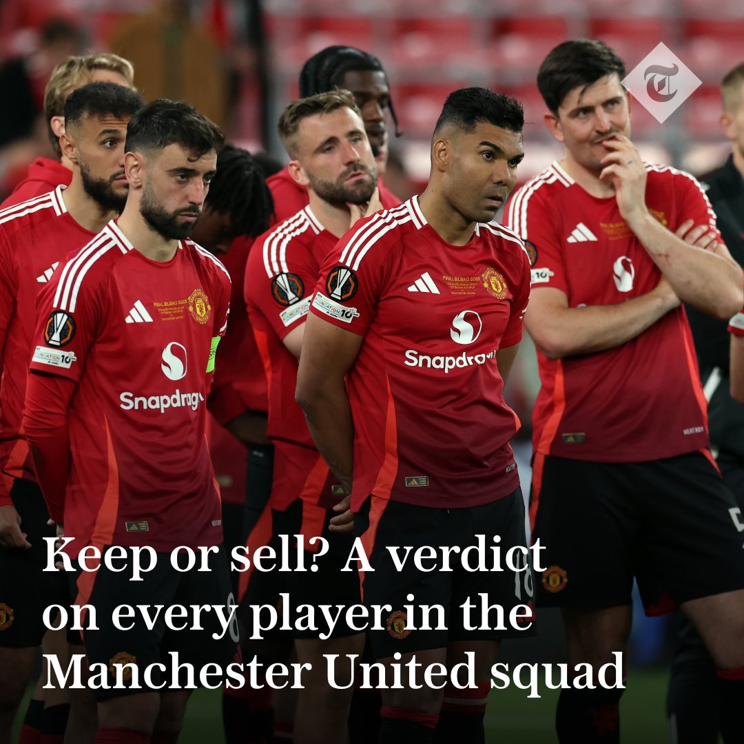 Telegraph Football (@telefootball) on Twitter photo After a dire season for Manchester United, it has raised questions about nearly all the players
✅ Harry Maguire - KEEP
❌ Rasmus Hojlund - SELL
❓ Andre Onana - ???
Have your say and read <a href="/TelegraphDucker/">James Ducker</a>'s verdict below ⬇️
telegraph.co.uk/football/2025/… After a dire season for Manchester United, it has raised questions about nearly all the players
✅ Harry Maguire - KEEP
❌ Rasmus Hojlund - SELL
❓ Andre Onana - ???
Have your say and read <a href="/TelegraphDucker/">James Ducker</a>'s verdict below ⬇️
telegraph.co.uk/football/2025/…