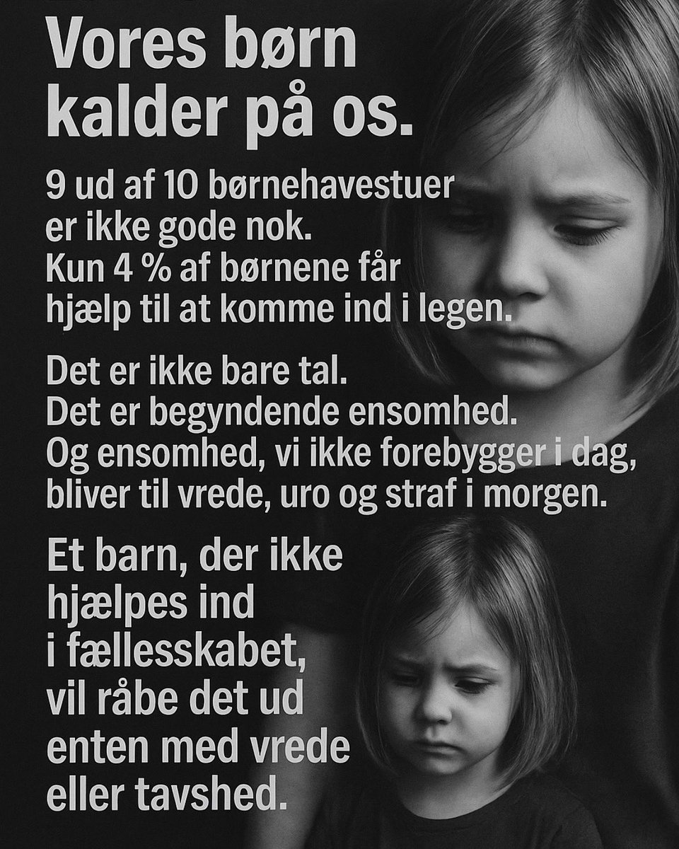 Når det gør ondt, får de hjælp – men hvor var vi før det gjorde ondt?

Vi har så mange tilbud til voksne, der har været ensomme siden barndommen.
Så mange tilbud til unge, der kan tale med nogen, når det hele brænder sammen.

Men hvor er vi, når de er 3 år gamle