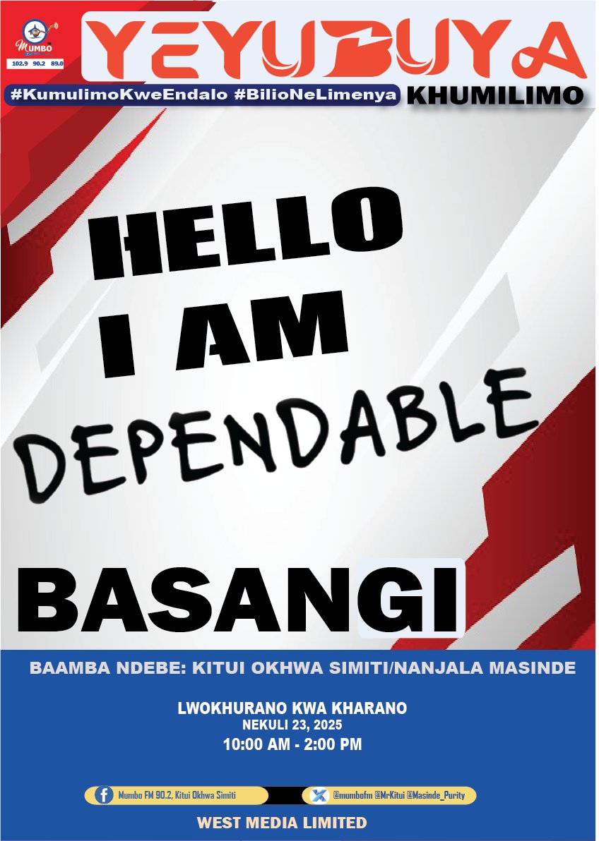 KIMILEMBE!! ENDALO YE CHINGENDO! LUSIMO: BULALA BWE LUBUBI BUNYALA BWAULA ETALANG’I!!! Yeyubuya Khumilimo, Nanjala Ne Kitui. Lusimu: 0710728882/0759375305 - Burume: 23669 X: <a href="/masinde_purity/">Purity Masinde</a>. <a href="/MrKitui/">Kitui Smith, Caleb</a>