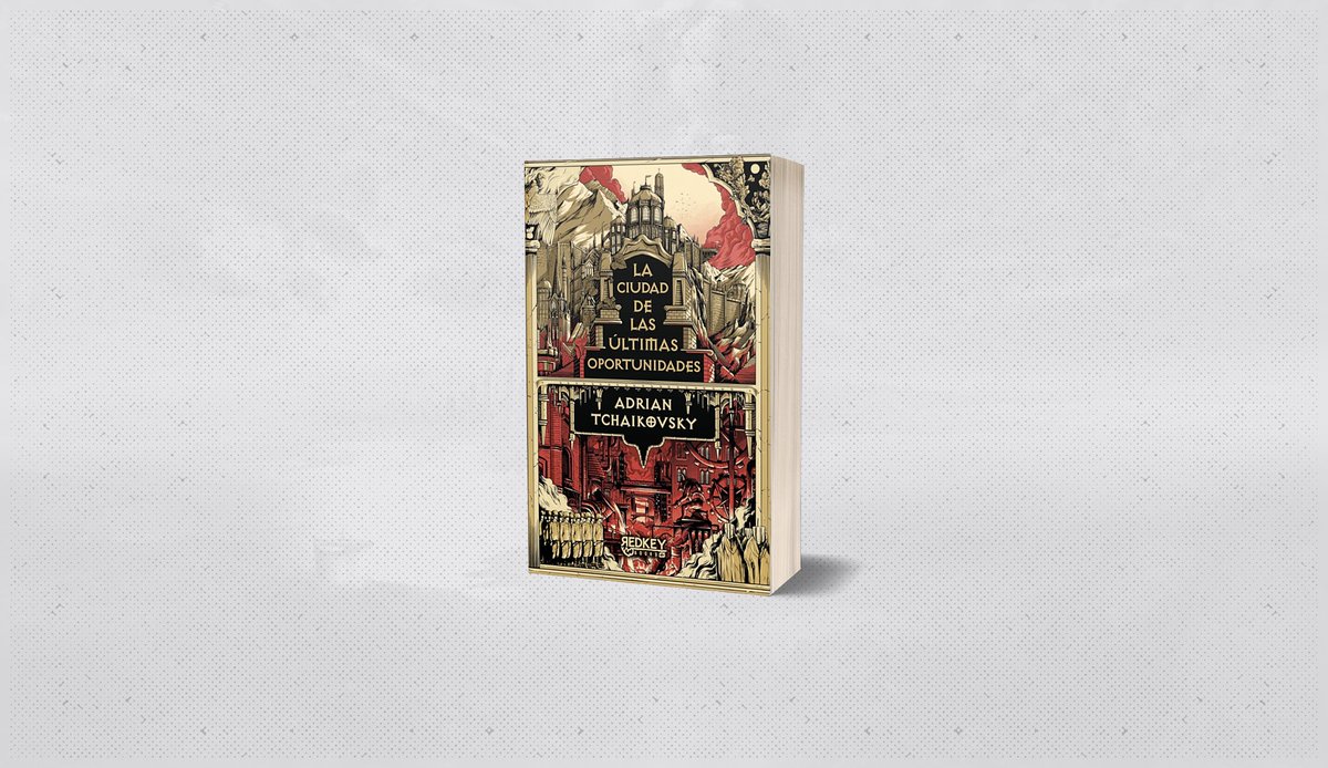 No he leído nada de #AdrianTchaikovsky, pero parece que esta es una buena puerta de entrada. Además, es una recomendación de <a href="/arbolsonriente/">Caballero del Árbol Sonriente Blog</a>, así que no se diga más.

Hoy inicia la preventa... y creo que voy a pecar 😅

Enlace: redkeybooks.com/la-ciudad-de-l…