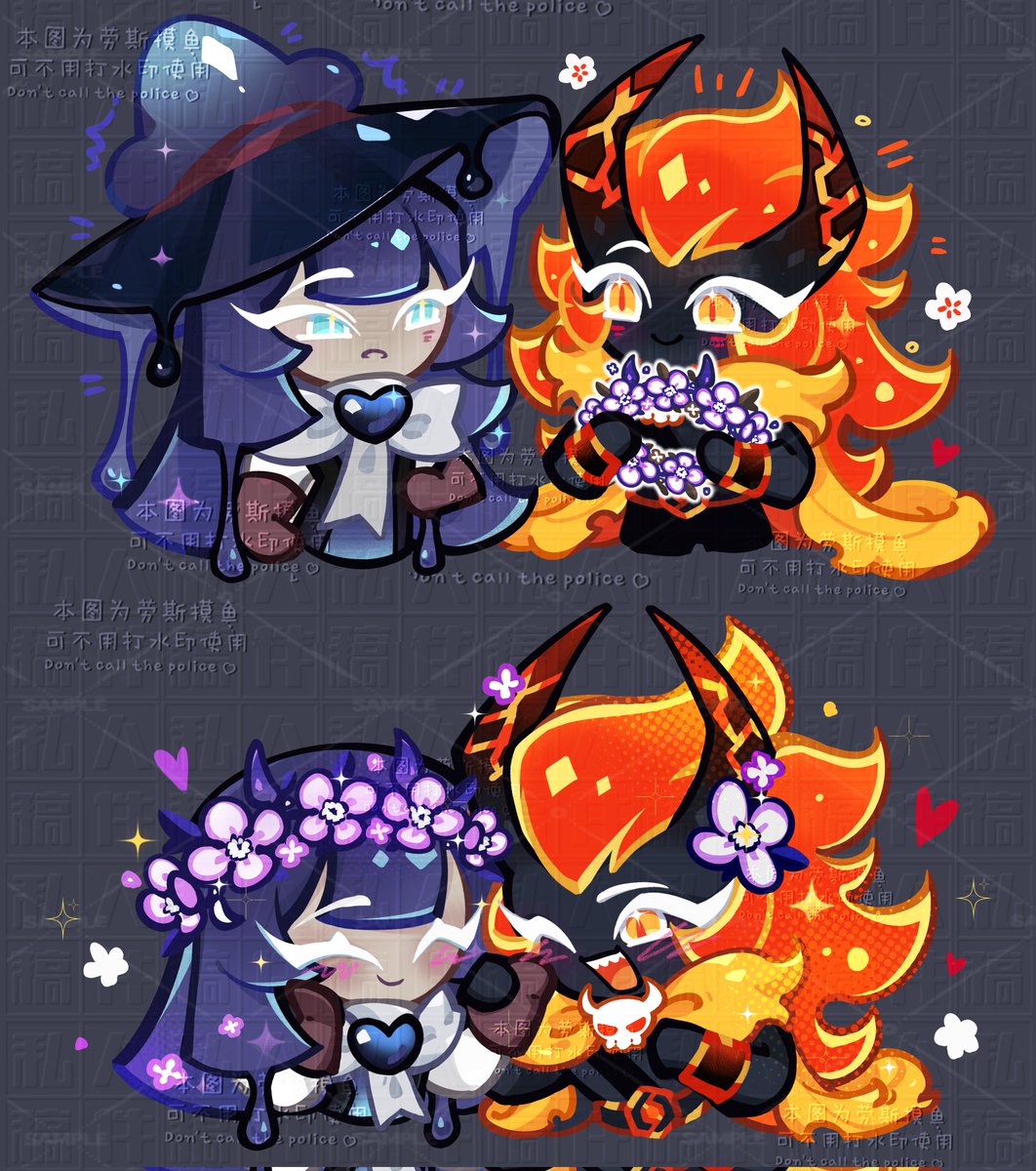 tuoba17's tweet photo. 💜吃一口纯爱互动💖
💜Take a bite of pure and emotional interaction💖
#capsaicincookie #prunejuicecookie
＃crk #cookierunkingdom https://t.co/gVU9VdpvMI