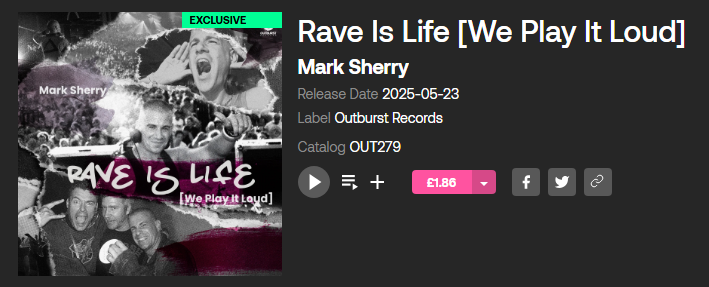 Rave Is Life (We Play It Loud) is out NOW!! 😎

Grab it here&gt;&gt;
outburst.lnk.to/RaveIsLife

<a href="/outburstrec/">Outburst Records</a> 

#raveislife
#techtrance
#hardtechno
#technotrance