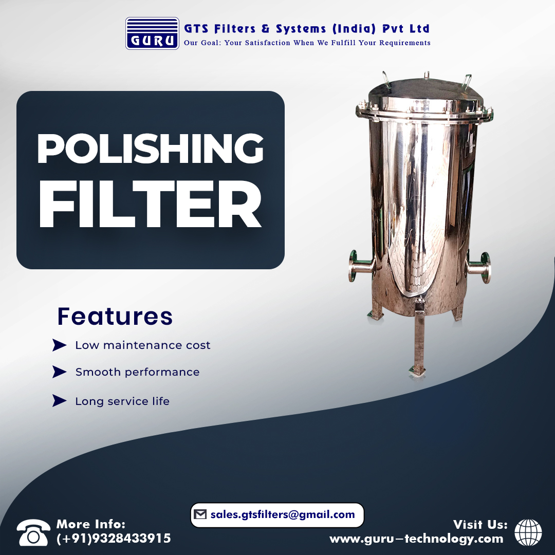 GTS Filters and Systems offers a range of #PolishingFilters for the fine polishing of edible oil during processing and before packaging. These filters effectively remove free oil, water-soluble oil, and fuels from water.
guru-technology.com/polishing-filt…