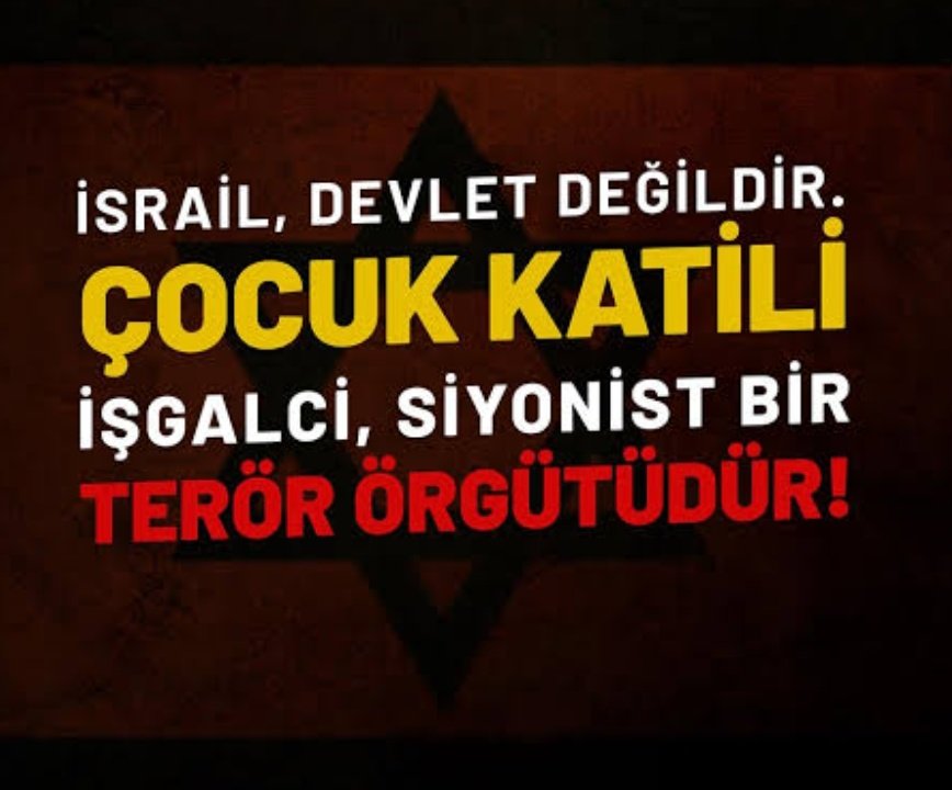 Terör örgütü İsrail'e l@n*t olsun..
#Stopİsrael