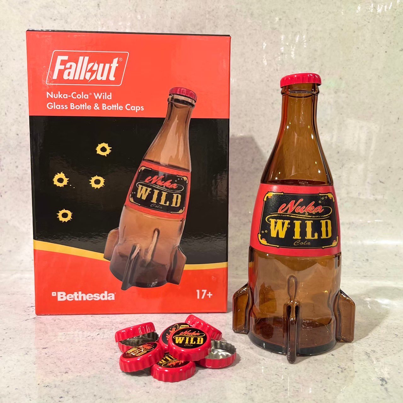 Fallout Nuka-Cola Wild Glass Bottle & Caps – Bethesda
