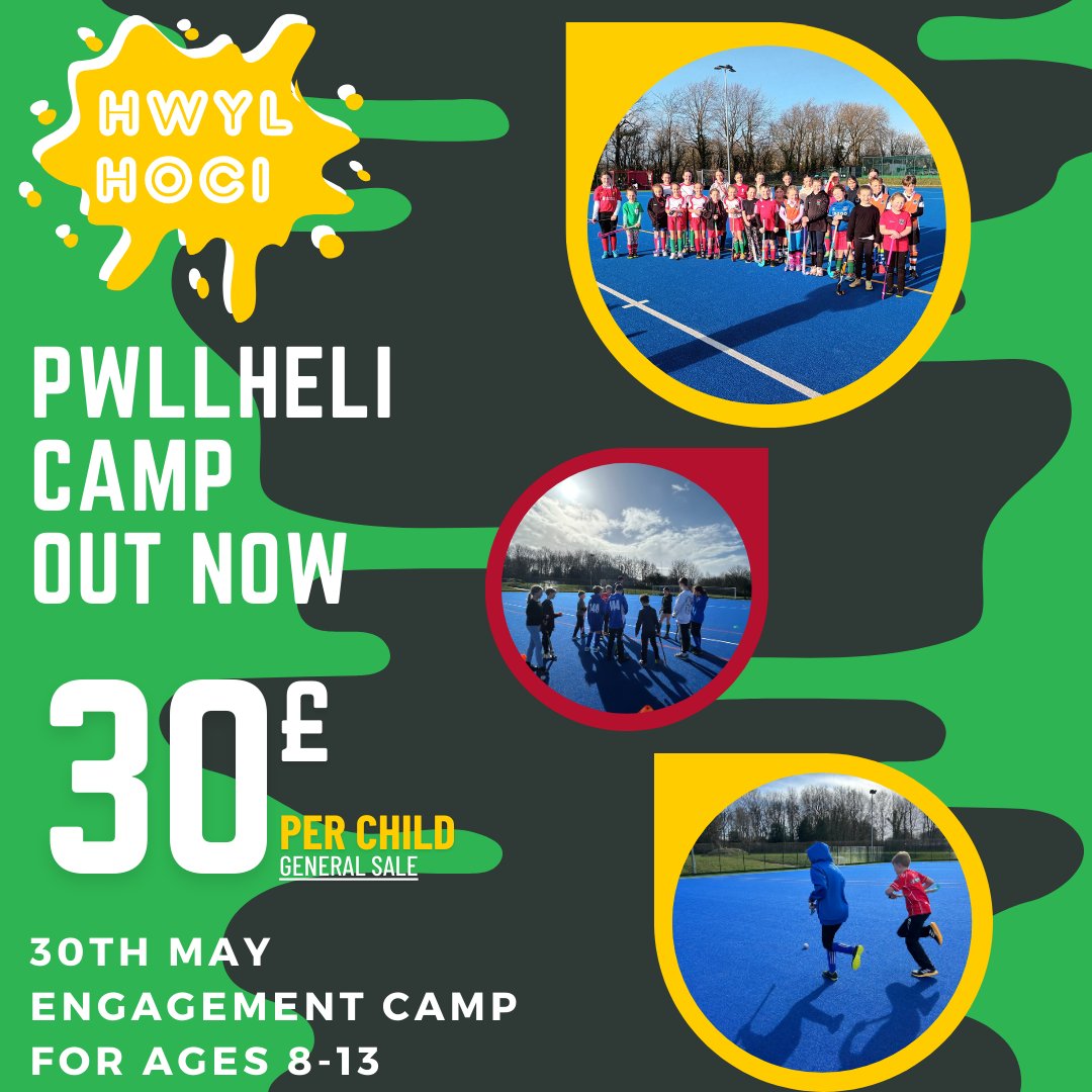 Hoci Cymru (@hockeywales) on Twitter photo 🚨Hwyl Hoci returns to <a href="/ClwbHociPwllhel/">Clwb Hoci Pwllheli Hockey Club</a> in ONE WEEK!
These camps are designed to focus on skill-building while having fun for kids aged 8-13 of all abilities! So join in, learn new tricks, and make new friends!🏑
Find out all you need to know and book now! 🚨Hwyl Hoci returns to <a href="/ClwbHociPwllhel/">Clwb Hoci Pwllheli Hockey Club</a> in ONE WEEK!
These camps are designed to focus on skill-building while having fun for kids aged 8-13 of all abilities! So join in, learn new tricks, and make new friends!🏑
Find out all you need to know and book now!