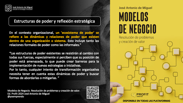 Toda estrategia es política.
Ignorar el ecosistema de poder interno es condenar al fracaso cualquier intento de transformación.
Las resistencias no nacen del cambio, sino de lo que ese cambio pone en peligro.