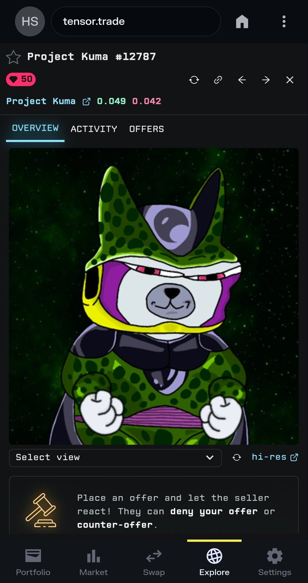 xEEL // Secret Bozo Benker ๐ฆ๐ดโโ ๏ธ (@secretbenker) on Twitter photo Watch rarity scores being scarambled and updated once burn goes full send.
.<a href="/ProjectKumaSol/">Project Kuma</a> gonna be a deflationairy hybrid fusion NFT series, powered by MemeTechโข.
It's only so long something unique can stay unnoticed.
tensor.trade/trade/project_โฆ Watch rarity scores being scarambled and updated once burn goes full send.
.<a href="/ProjectKumaSol/">Project Kuma</a> gonna be a deflationairy hybrid fusion NFT series, powered by MemeTechโข.
It's only so long something unique can stay unnoticed.
tensor.trade/trade/project_โฆ
