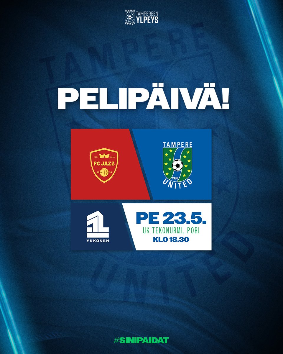 💙 PELIPÄIVÄ! 💚

⚽ FC Jazz – TamU
🕔 18.30
🏟️ Urheilukeskuksen tekonurmi, Pori

TamU hakee tänään jakoa voittoputkelleen Porissa. Sinipaidoilla on viiden pisteen kaula sarjan kärjessä, ja tämän etumatkan TamU haluaa säilyttää tänä viikonloppuna.

#sinipaidat #ykkönen