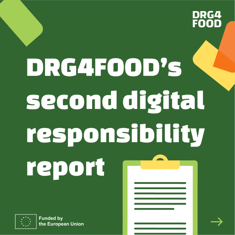 SciFoodHealth's tweet photo. Excited to share #DRG4FOOD's Digital Responsibility Report!
📘
See how the project is transforming #FoodData systems.
Check the examples of GENIE's genetic shopping tool with privacy protection & NutriSight's zero-data nutrition scanner.👇
#FoodTech