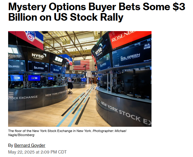 ๐จ BREAKING : Un misterioso trader istituzionale scommette 3 miliardi di dollari su un grande rally del mercato azionario entro giugno 2027! ๐๐จ