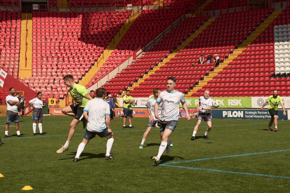 The Flynn Team had a great day at The Construction Cup last Friday, playing at the home of Charlton Athletic Football Club, The Valley. Huge thanks to The Construction Cup and Quarter Pro® along with the hosts Black &amp; White Engineering for organising a memorable day.