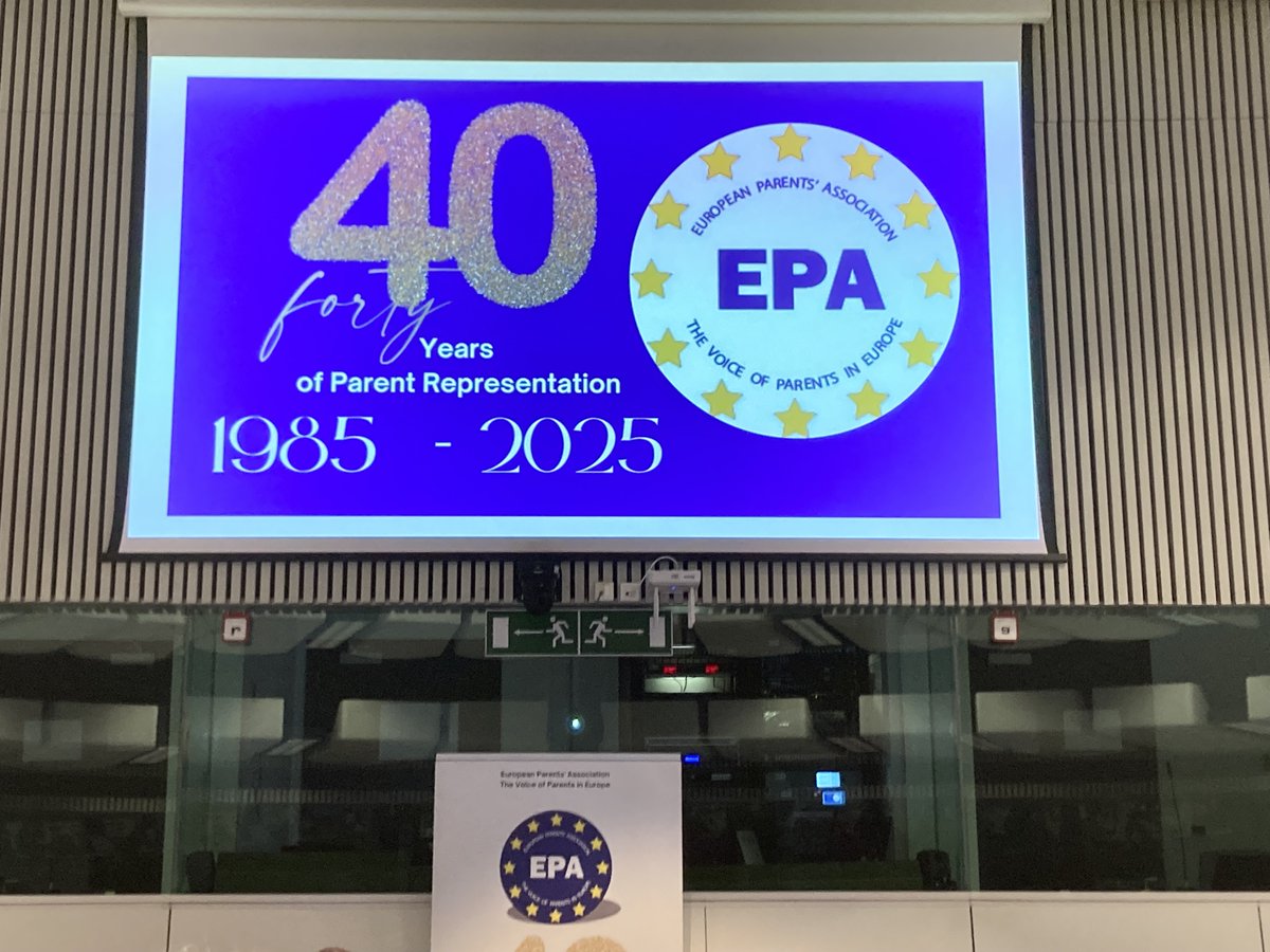 ADHD_Europe's tweet image. Today, we are celebrating with the 'European Parent Association' their 40th Anniversary and International Conference hosted by the European Economic and Social Committee. Join online now live.eesc.europa.eu/play/?id=662 !! More information europarents.eu/40years
#education #parents…