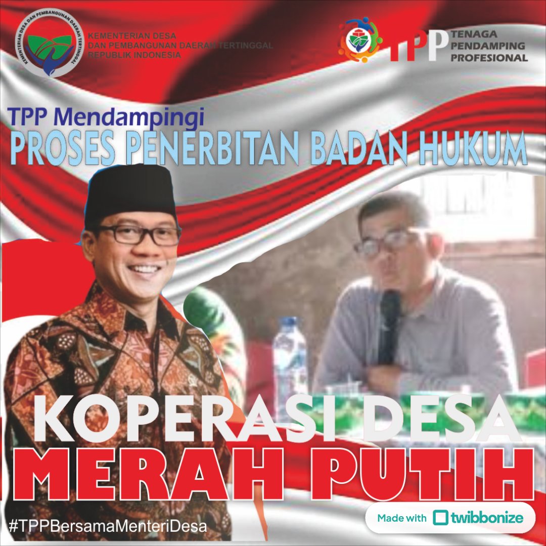 Darma_1975's tweet photo. Setelah musyawarah desa khusus Pembentukan KDMP dan akte notaris, semua TPP mengawal KDMP untuk proses mendapatkan badan Hukum

#TppKawalBadanHukumKdmp
#TPPLampung

@prabowo
@YandriSusanto27
@ArizaPatria
@taufikmadjid71
@kemendespdt
@bpsdmkemendesa
@desapenusantara https://t.co/3li8etHAwg