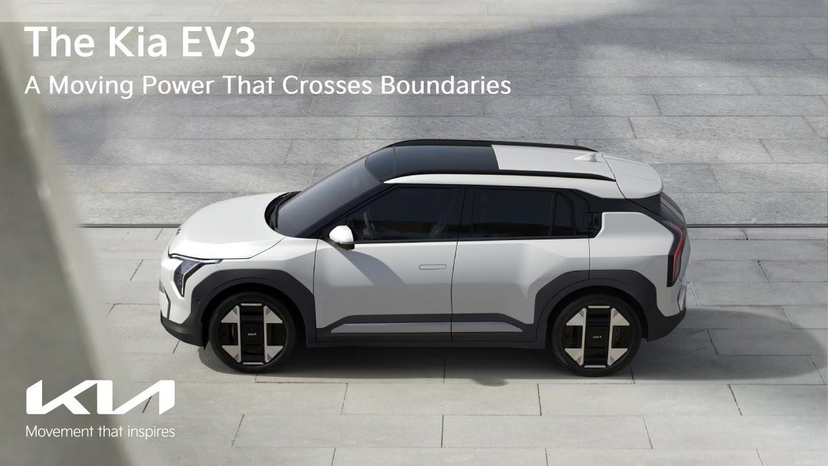 A moving power that crosses boundaries.

Winning significant recognition from one of UK’s leading automotive media within the electric crossover segment, the EV3 continues to be celebrated worldwide.

Read for the full story: kiapressoffice.com/releases/1837

#Kia #EV3 #Crossover