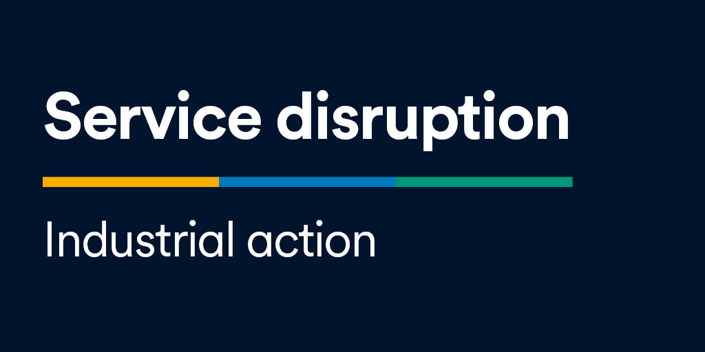 Service disruption due to industrial action Ayrshire 

We’ve made some additional changes to our services in Ayrshire due to upcoming industrial action on 26 May, 2 &amp; 6 June 2025.

Find out more here: stge.co/4dseBi8