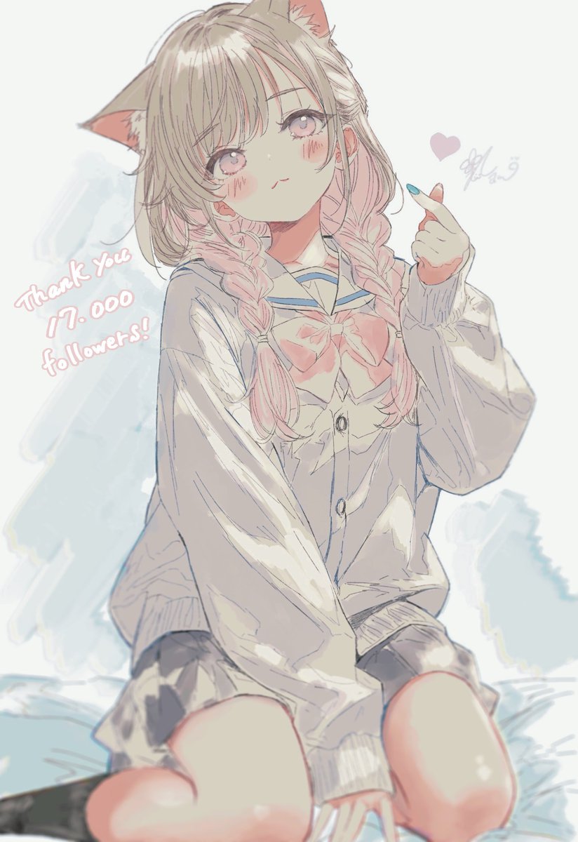「Thank you 17,000 followers! 」|れふぃのイラスト