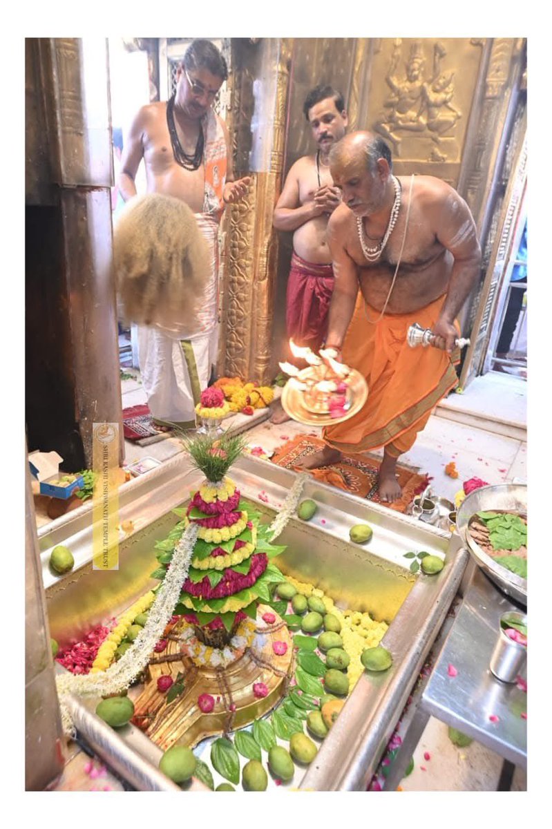 12Jyotirling's tweet photo. श्री काशी विश्वनाथ ज्योतिर्लिंग जी के मध्याह्न काल के भोग आरती श्रृंगार दर्शन 23.05.2025 https://t.co/V6XEujr1AF