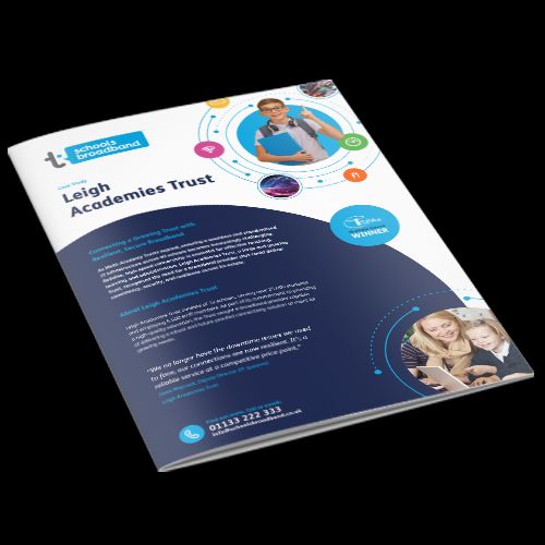 SchoolBroadband's tweet photo. 33 schools. 1 broadband provider. 
Leigh Academies Trust cut downtime, improved resilience &amp; aligned school contract dates. 

We make MAT connectivity simple. Read the case study: 

https://t.co/mMXAEsu4TN 

#MATs #EdTech #SchoolBroadband #DfE #KCSiE https://t.co/O2ZTY0wsSJ