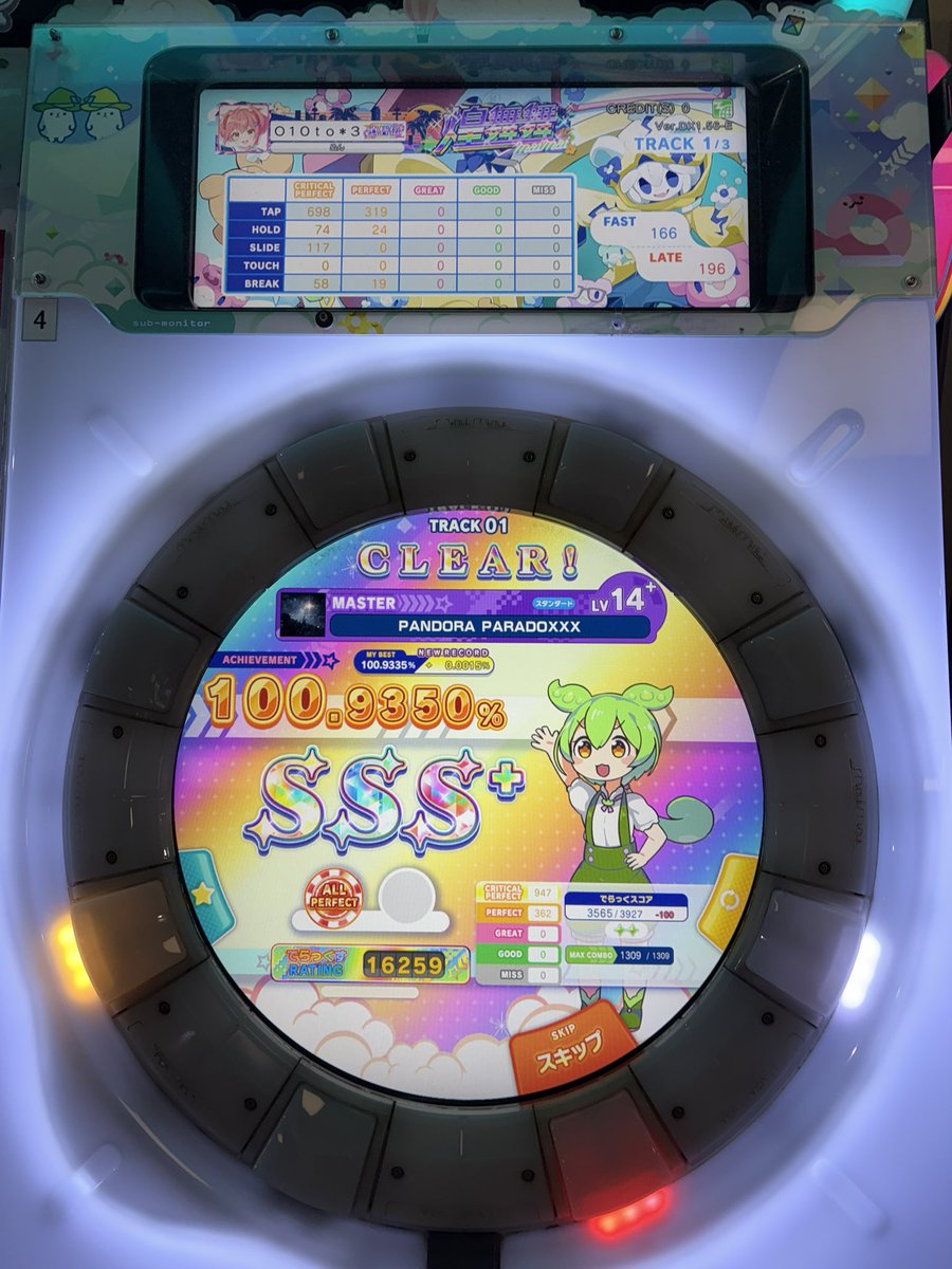 PANDORA PARADOXXX
ALL PERFECT‼️‼️‼️‼️‼️‼️‼️‼️‼️

半年間の試行錯誤がようやく実を結んだ！輝神への大きな1歩だあああああああああああああああああああああああ