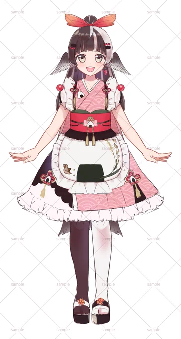 配信おつゆめでした!改めておにぎりスズメちゃんです 希望者が現れるか余裕ができたら制作しようと思います。一括かイラストのみかは未定です #魂募集 #Live2D ご相談はDMへ