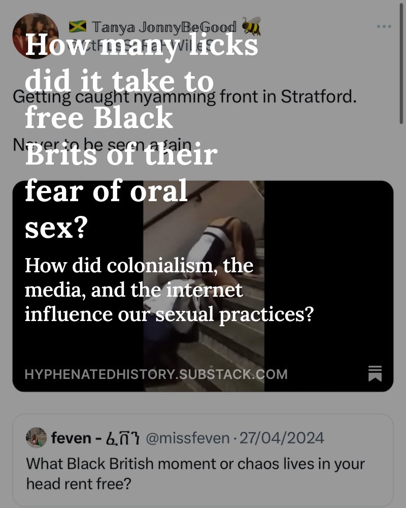 Jay - Hyphenated History UK (@hyphenatedjay) on Twitter photo I have great news this morning.
I have a Substack now! And Iโve posted my first article on there!! Please do check out - link in following tweet ๐ค
Many thanks to <a href="/Aqua_or_Bob/">๐๐๐simply, me.</a> for being so supportive
(And shoutout to <a href="/CtRLsSaRaHWiLeS/">๐ฏ๐ฒ ๐๐๐๐ช๐ ๐๐ ๐๐๐ช๐น๐๐พ๐ ๐ ๐ ๐</a>, your tweet is where is all began) I have great news this morning.
I have a Substack now! And Iโve posted my first article on there!! Please do check out - link in following tweet ๐ค
Many thanks to <a href="/Aqua_or_Bob/">๐๐๐simply, me.</a> for being so supportive
(And shoutout to <a href="/CtRLsSaRaHWiLeS/">๐ฏ๐ฒ ๐๐๐๐ช๐ ๐๐ ๐๐๐ช๐น๐๐พ๐ ๐ ๐ ๐</a>, your tweet is where is all began)