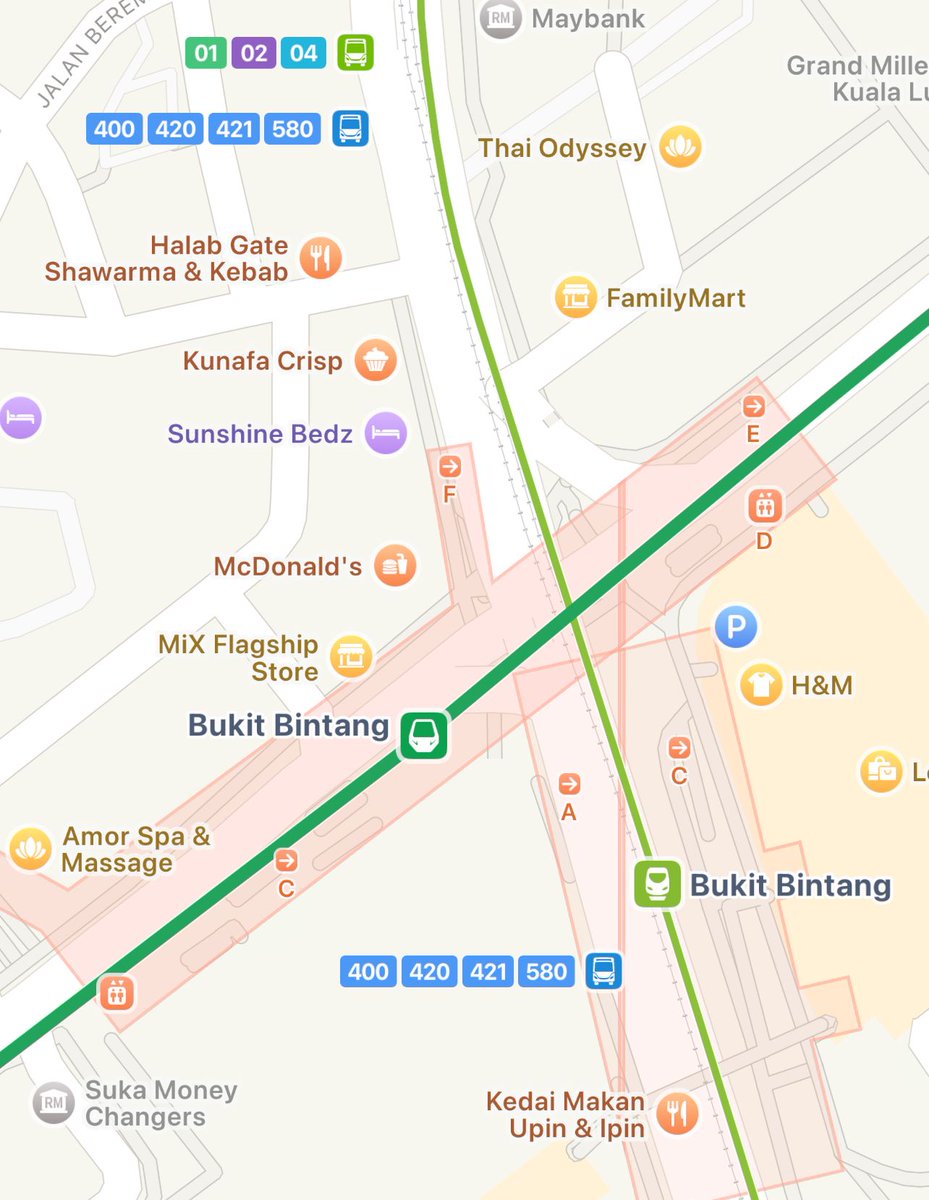 ErnestOnPT's tweet image. This morning, Apple Map's Transit layer has dropped in Malaysia
Transit on Apple Maps has always been highly praised for its design & detail wherever its released, and here are some of my favourite parts for the Malaysian release, and what could be improved in a hyperfocus look:
