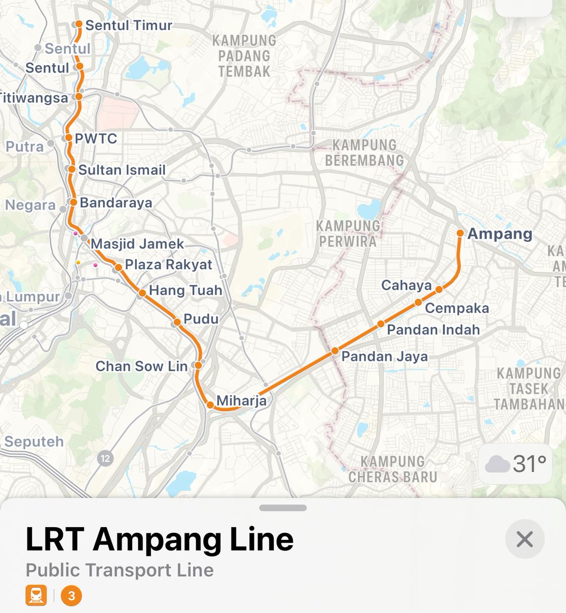 ErnestOnPT's tweet image. This morning, Apple Map's Transit layer has dropped in Malaysia
Transit on Apple Maps has always been highly praised for its design & detail wherever its released, and here are some of my favourite parts for the Malaysian release, and what could be improved in a hyperfocus look:
