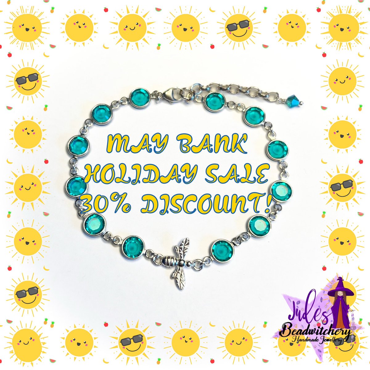 Whether it’s sunny or raining, celebrate this Bank Holiday weekend with 30% off everything in my Etsy shop 🥰

🛍️ etsy.com/uk/shop/JudesB…