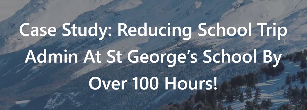 Save teachers 100+ hours on school trip admin🚌⏳ 

Discover how St George’s School streamlined the process and gave staff time back for what matters. Read the case study: eiltravel.co.uk/case-study-red…

#SchoolTrips #EdTech #TimeSaving #schools #education #schoolvisits