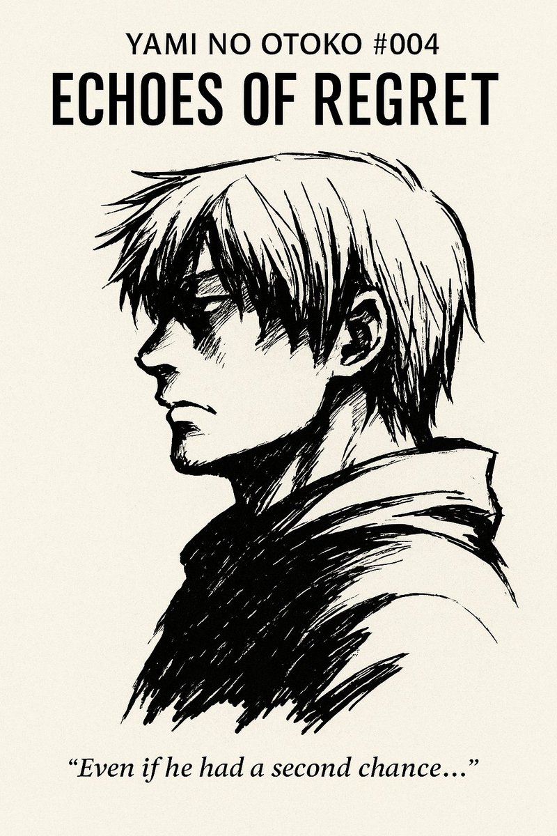 🕶️ YAMI NO OTOKO #004 – ECHOES OF REGRET

「……同じ道を選ぶと思うんだ。」A man who speaks in silence.
A gaze that sees too much.🖤 NFT now live on OpenSea
#NFTArt #InkDrawing #MangaStyle #DigitalArt
#SideProfile #EmotionInLines #OpenSeaNFT #BlackAndWhiteArt
#YamiNoOtoko