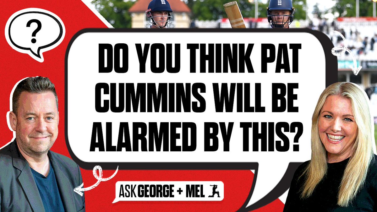 The Cricketer (@thecricketermag) on Twitter photo 💬 #AskGeorge is back!
🎙️ <a href="/GeorgeDobell1/">George Dobell</a>
🎙️ <a href="/melindafarrell/">Melinda Farrell</a>
WATCH HERE ➡️ youtu.be/A0oPXkY_msQ 💬 #AskGeorge is back!
🎙️ <a href="/GeorgeDobell1/">George Dobell</a>
🎙️ <a href="/melindafarrell/">Melinda Farrell</a>
WATCH HERE ➡️ youtu.be/A0oPXkY_msQ